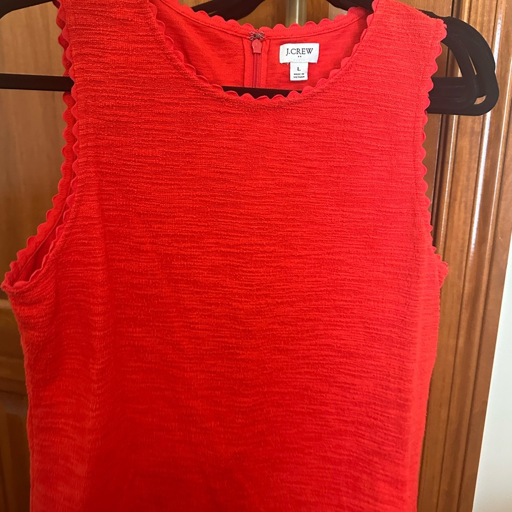 J. Crew Women's Red Sleeveless Top